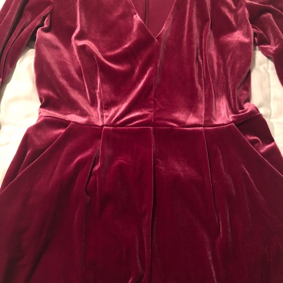 NEW Candies Pink Velvet Romper - Picture 6 of 8